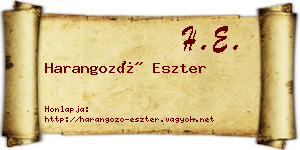Harangozó Eszter névjegykártya