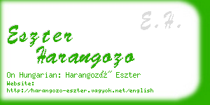 eszter harangozo business card